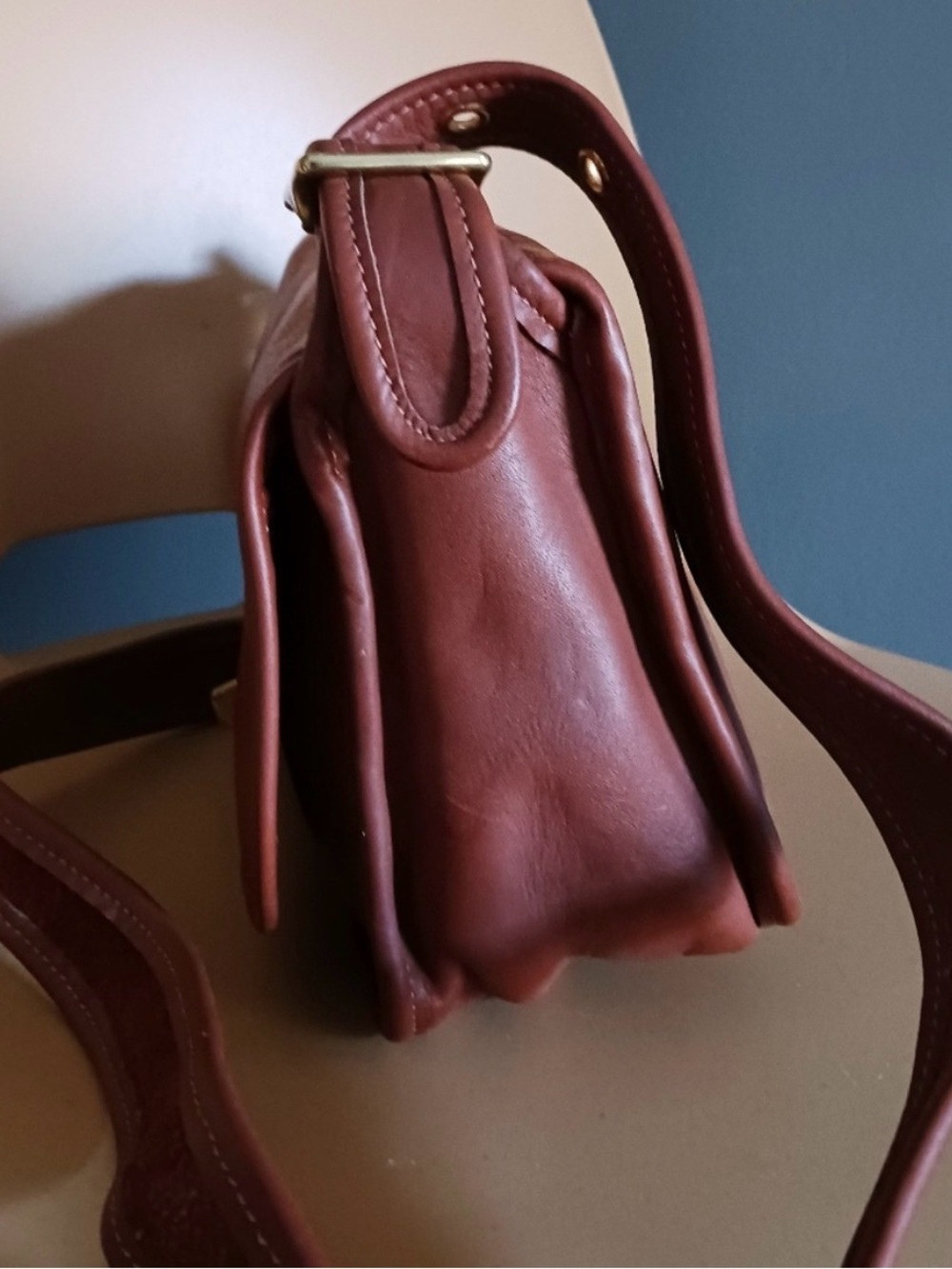 Rare Vintage Coach Leather Crossbody Trail Bag - Picture 5 of 12